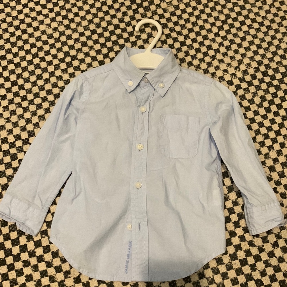 Janie and Jack 12-18m blue shirts